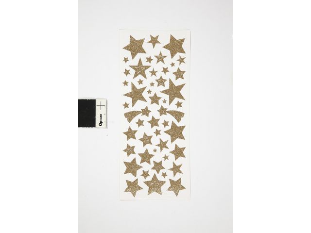 Glitterstickers guld stjärnor 110/fp