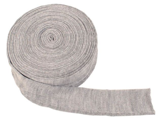 Tubstickat tyg 6cmx10m grå