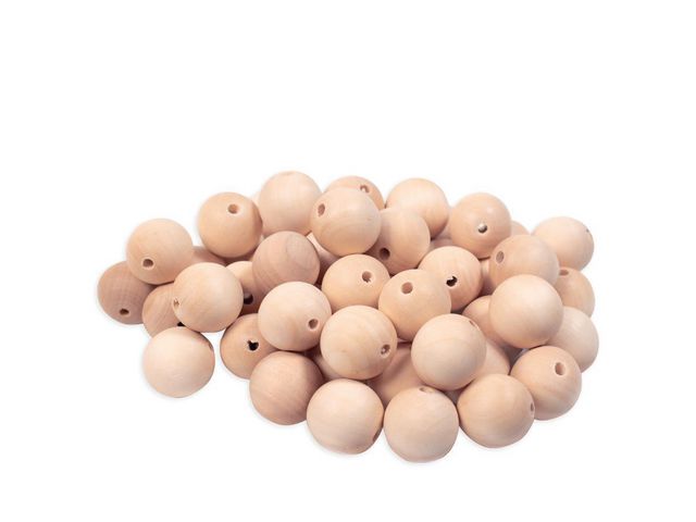 Träpärlor 25mm 50/fp