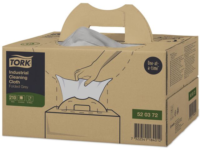 Rengöringsduk TORK W7 Flex. grå 210/fp