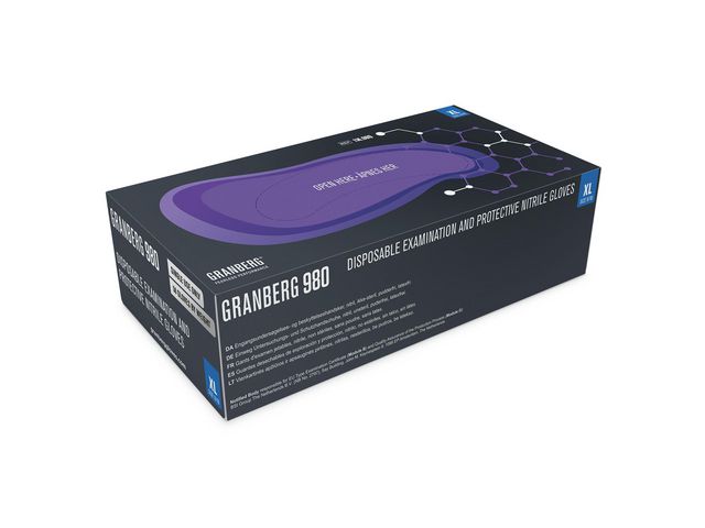 Nitrilhandske 980 indigo L 50/fp