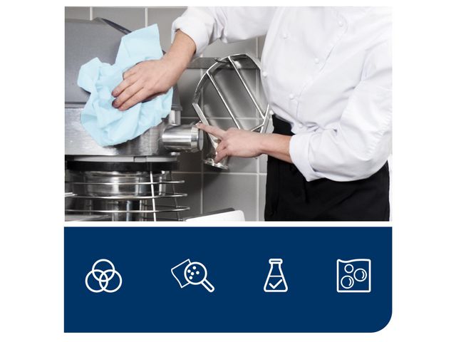 Rengöringsduk TORK Pre W1/2/3 turkos