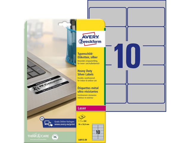 Etikett AVERY Slitst. 96x508mm 200/fp