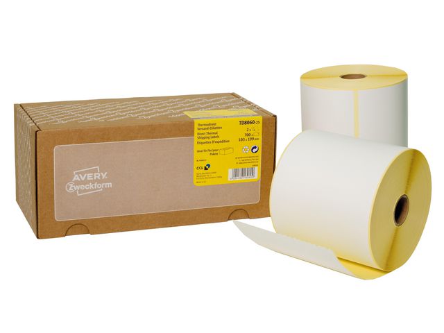 Termoetikett AVERY 103x199mm 700/rl