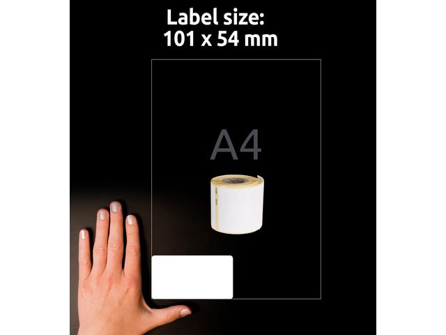 Etikett AVERY på rulle 101x54mm 220/fp