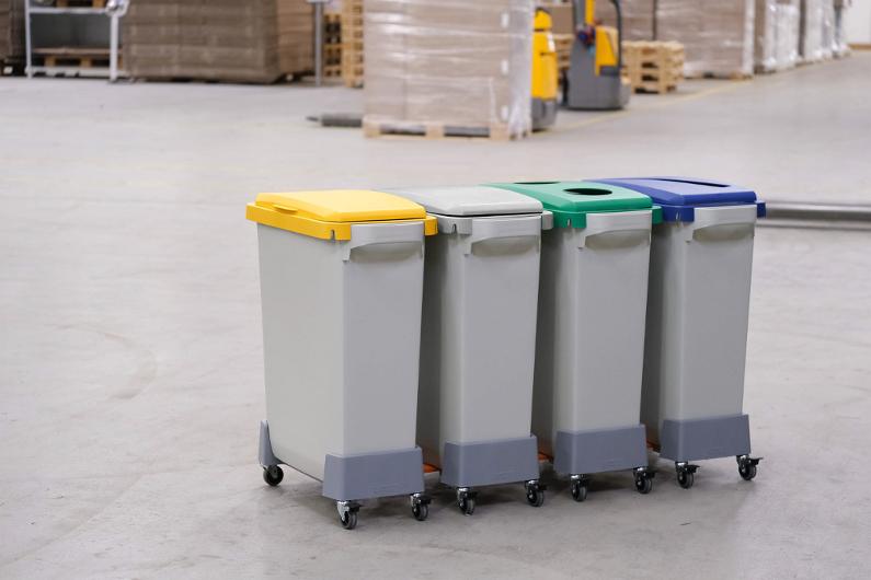 Lock DURABIN med öppning 60L grå