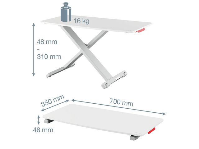 Skrivbordsställ LEITZ Ergo Cosy stående