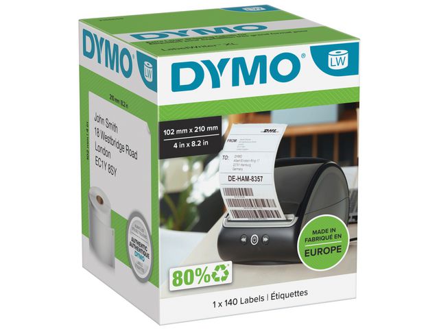 Etikett DYMO LW Frakt 102x210mm 6rl/krt
