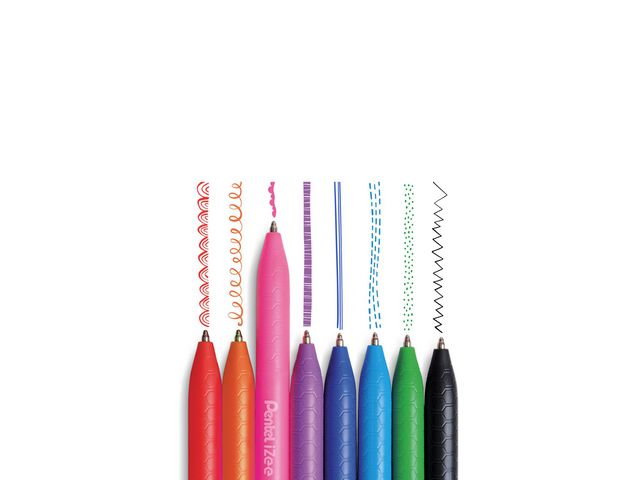 Kulpenna PENTEL iZee 1,0 sort.färg 8/fp