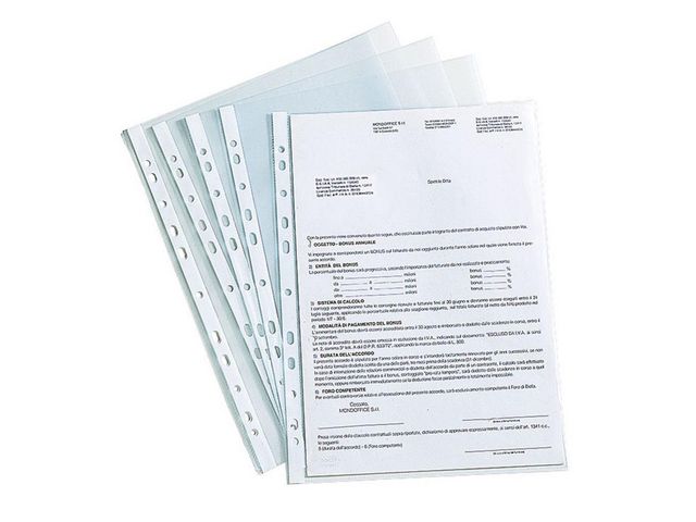 Plastficka A4 0,09 präg 100/fp