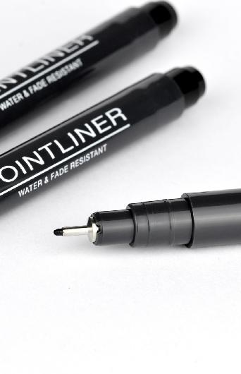 Fineliner PENTEL Pointliner 0,05mm svart