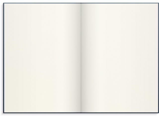 Ant.bok BURDE A5 textil olinj. mörkblå