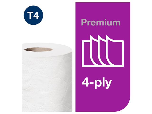 Toalettpapper TORK Pre T4 4-lag 42/krt