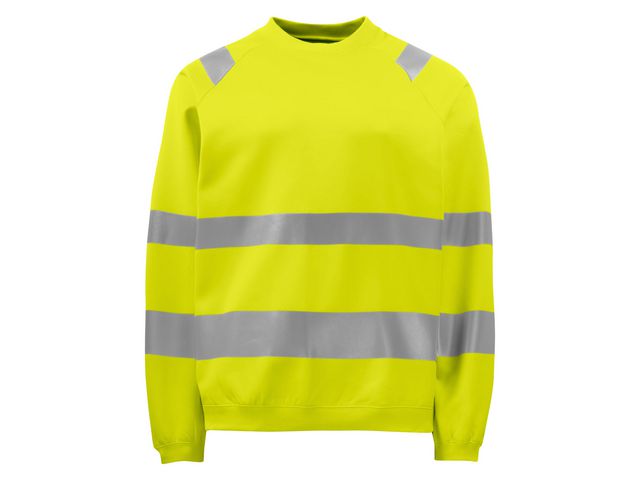 Swshirt varsel Projob 6106 gul kl3 4XL