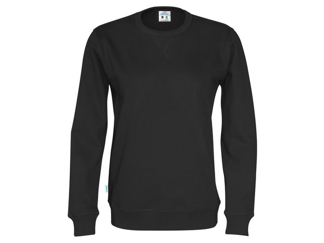Sweatshirt Crew Neck hr GOTS svart 5XL