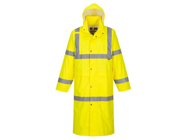 Varselregnrock Hi-Vis 122cm gul kl3 XL