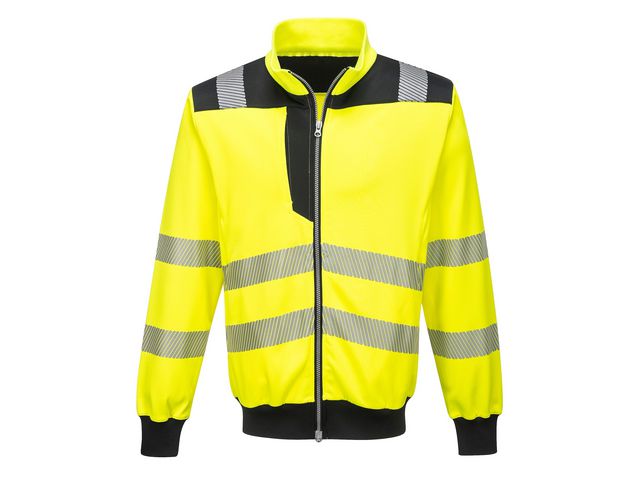 Ziptröja varsel PW370 Hi-Vis Kl 2/3 2XL