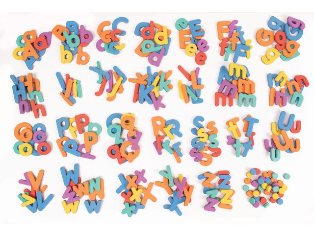 Magnetiska bokstäver, färger 248/fp