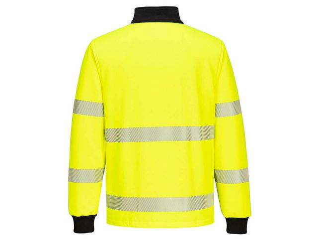 Sweatshirt PW3 Hi-Vis 1/4 Zip gul S
