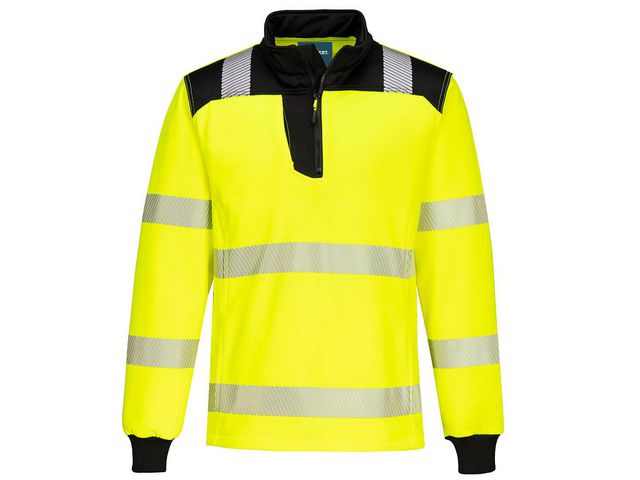 Sweatshirt PW3 Hi-Vis 1/4 Zip gul 5XL