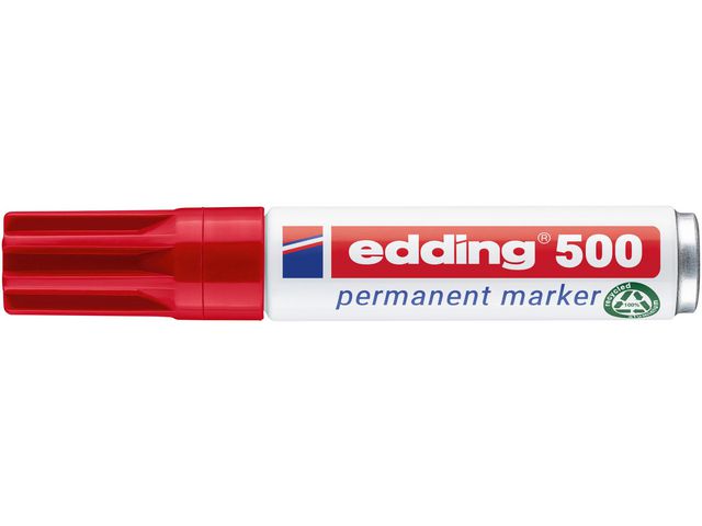 Märkpenna EDDING permanent 500 röd
