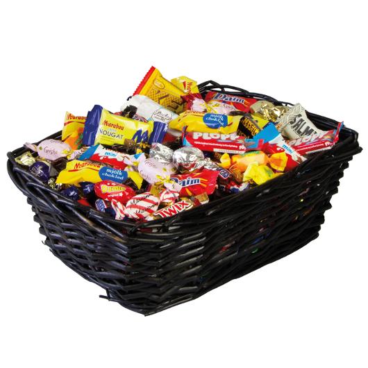 Godis Presentkorg svart inslaget 2,5kg