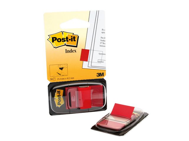Index POST-IT 25,4x43,2mm grön 50/fp