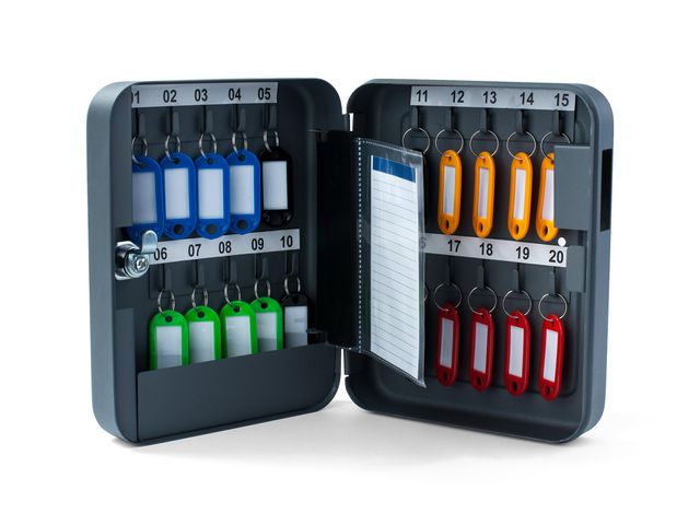 Nyckelskåp PAVO 20 nycklar grå