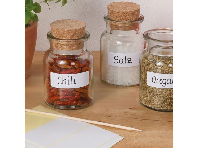 Etikett AVERY handskr 14x50mm vit 672/fp