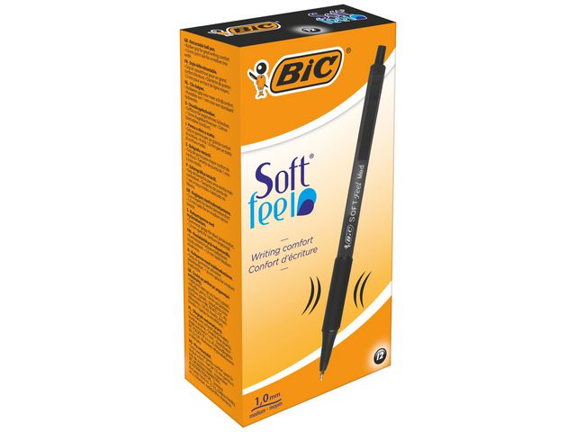 Kulpenna BIC Soft Feel Clic 1,0 svart