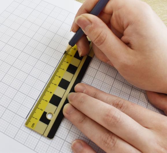 Linjal 30cm dm/cm/mm-grader plast 10/fp