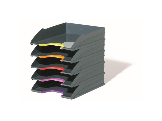 Brevkorg DURABLE Varicolor A4 grå 5/fp