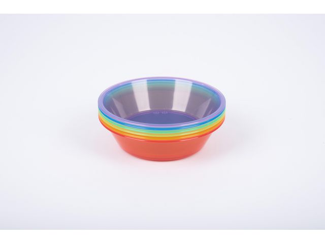 Transparent sorteringsskål färgade 6/fp