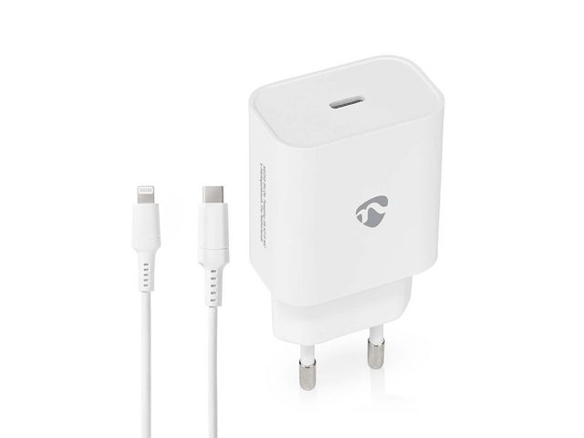 Laddare Vägg NEDIS 20 W USB-C/Lightning