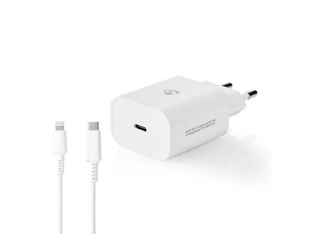 Laddare Vägg NEDIS 20 W USB-C/Lightning