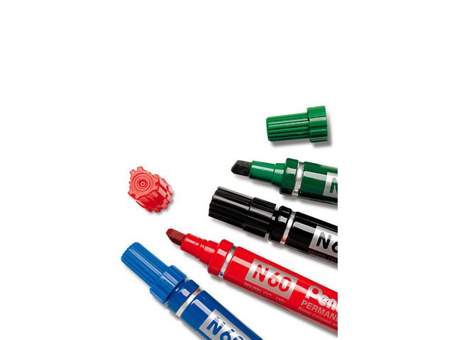 Märkpenna perm. PENTEL N60 sned svart
