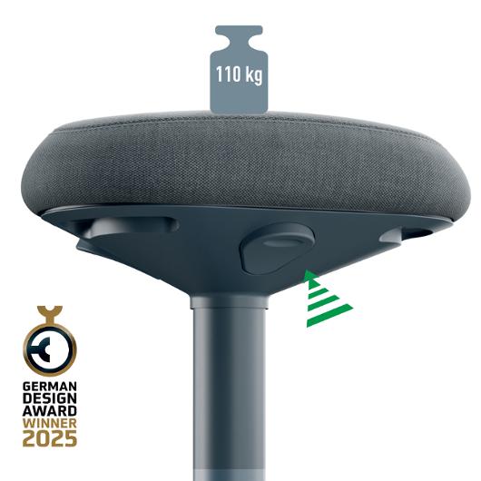 Ståpall LEITZ Ergo mörkgrå