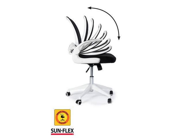 Kontorsstol SUN-FLEX Hideaway vit
