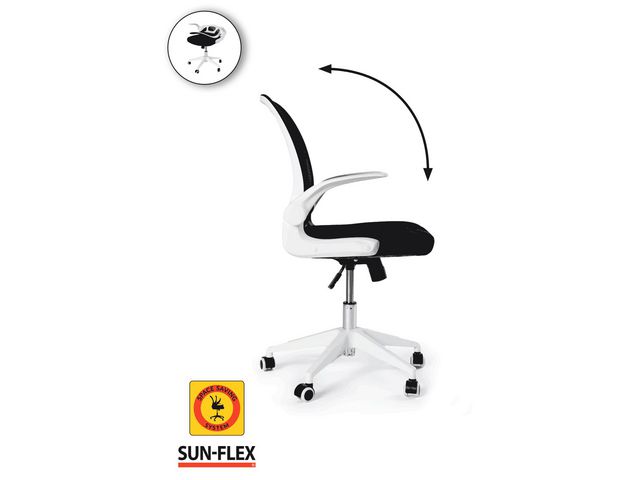 Kontorsstol SUN-FLEX Hideaway vit