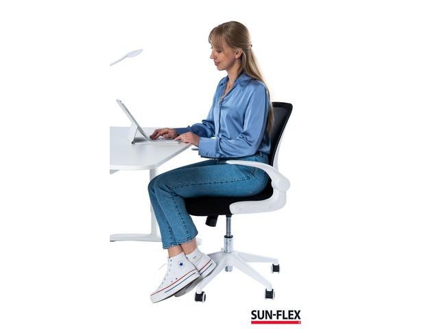 Kontorsstol SUN-FLEX Hideaway vit