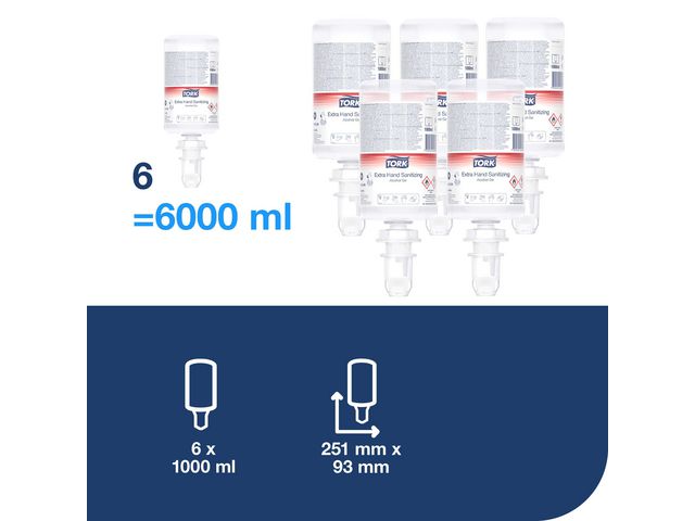 Handdesinfektion TORK Extra S4 Gel 1L