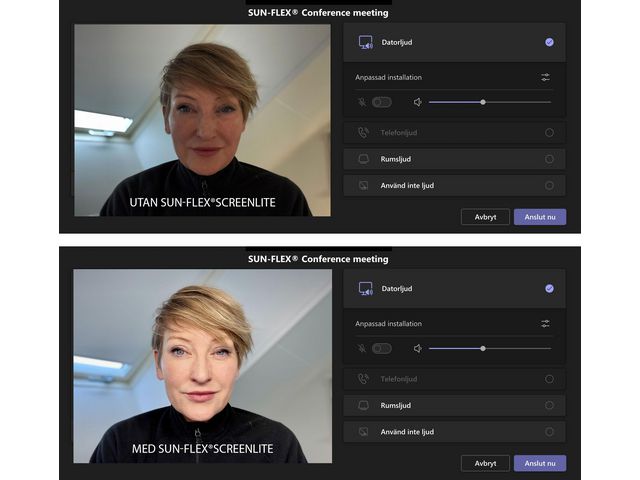 Lampa SUN-FLEX Screenlite svart