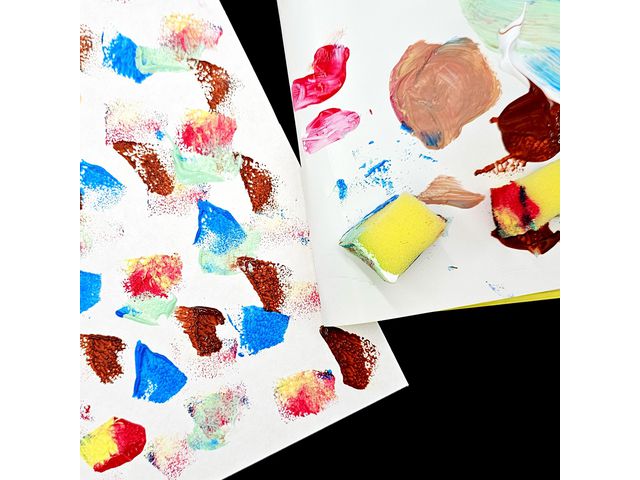 Målarkartong naturvit 560gr 30x30cm 40st