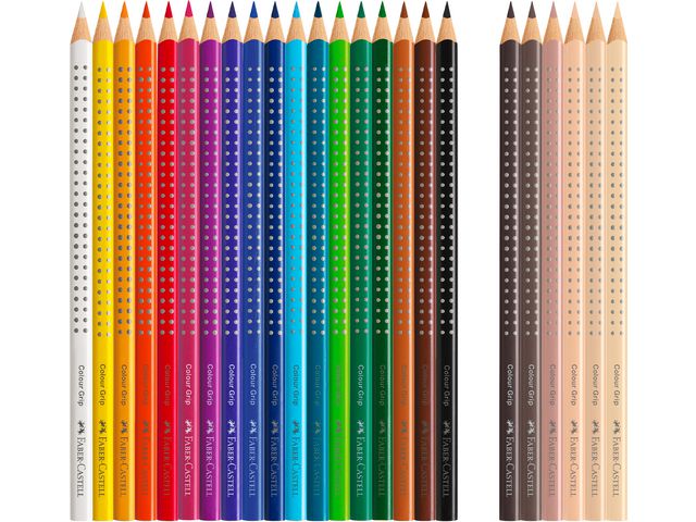Färgpenna FABER CASTELL Grip 24/fp
