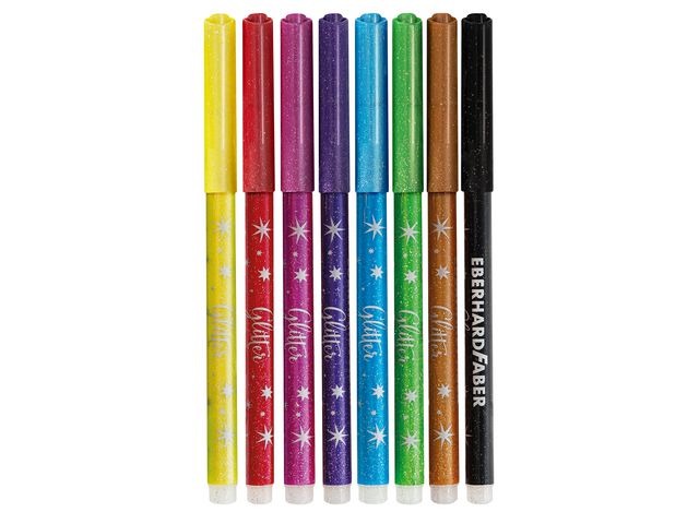 Fiberpenna FABER CASTELL Glitter 8/fp