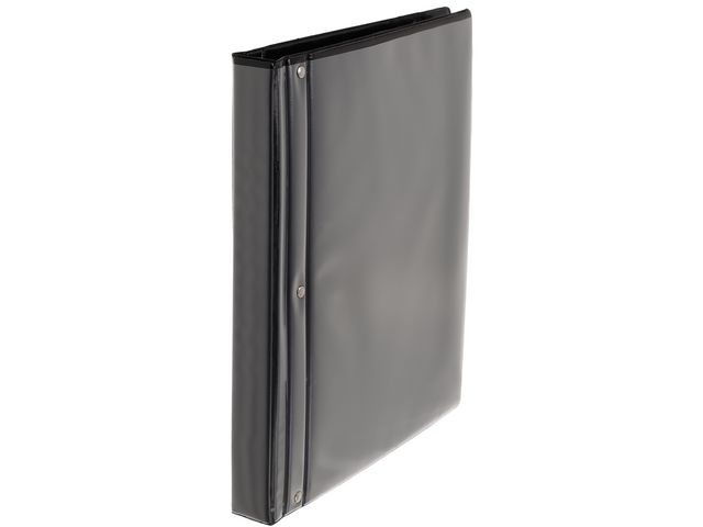 Gaffelpärm PP med ficka A4 40mm svart
