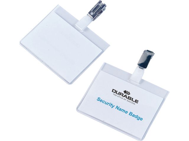 Namnskylt DURABLE med hål 90x60mm 20/fp