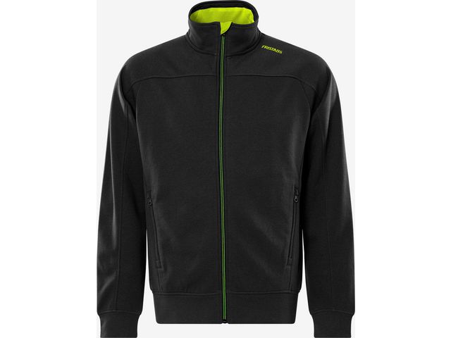 Sweatshirt jacka FRISTAD 7552 L sv/gul