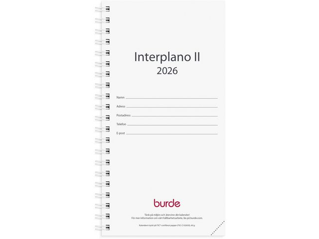 Kalender Interplano II refill 2026