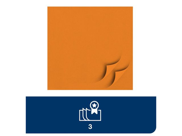 Servett TORK Lunch 3-lags orange 150/fp